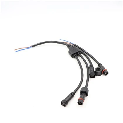M12 1 To 4 Port Y-Type Waterproof Aircraft Cable Assembly with 9.2MM Main Cable IP67
